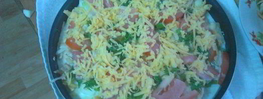 запеканка с кабачком и хлебом. Шаг 6