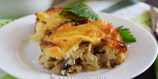 Запеканка с картошкой и баклажанами