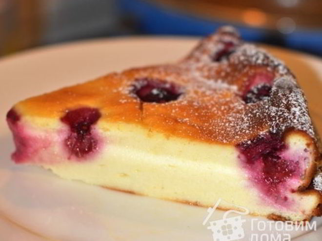 Рецепт запеканки творожной с малиной