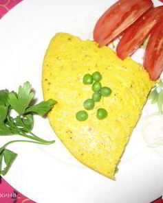 Запеканка творожно-овощная Тыква и горошек