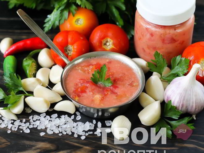 Рецепт аджики без варки