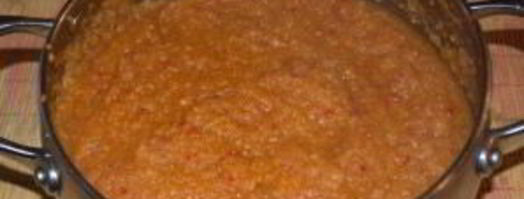 аджика из кабачка и ябок. Шаг 4