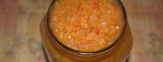 аджика из кабачка и ябок. Шаг 5