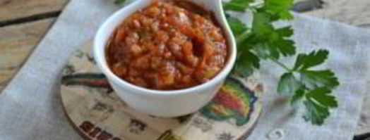 аджика из кабачков с томатной пастой. Шаг 6