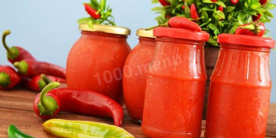 Аджика из красного перца без помидор