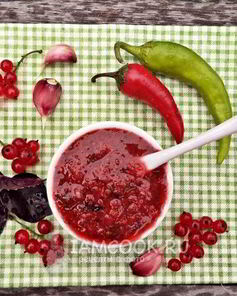 Аджика из красной смородины