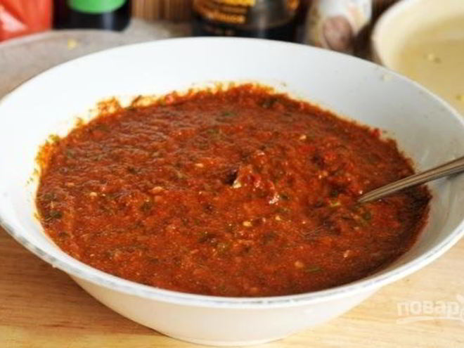 Рецепт аджики из помидоров
