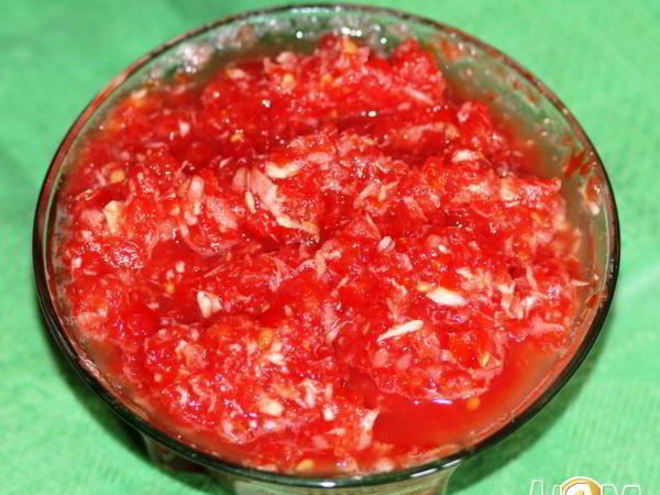 Рецепт аджики по-сибирски жгучая