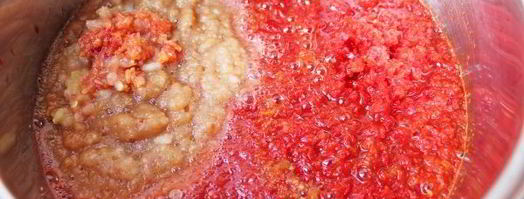 аджика сладкая на зиму с яблоками. Шаг 8