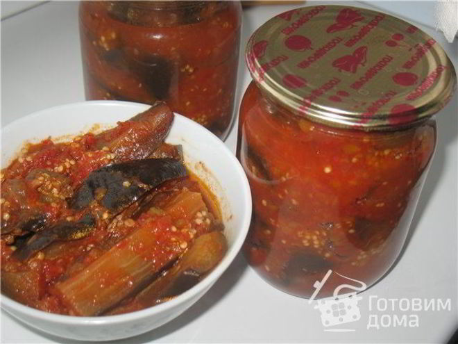 Рецепт баклажанов в аджике с яблоками