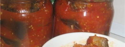 баклажаны в аджике с яблоками. Шаг 3