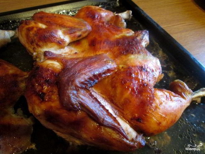 Рецепт курицы в духовке с аджикой