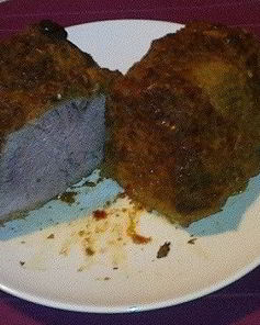 Мясо, запеченное с аджикой, сушеным базиликом и белым бальзамическим уксусом