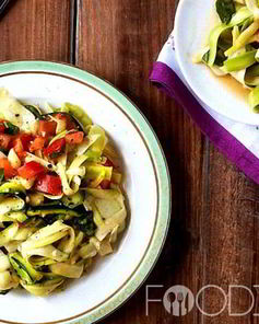 Салат с цукини и помидорами по-таджикски