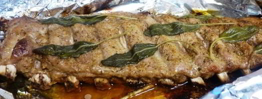 свиные ребрышки с сухой аджикой и шалфеем. Шаг 7