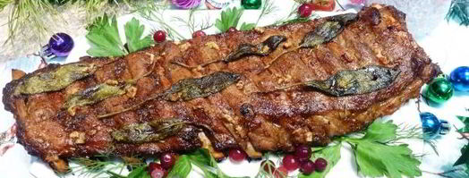 свиные ребрышки с сухой аджикой и шалфеем. Шаг 8