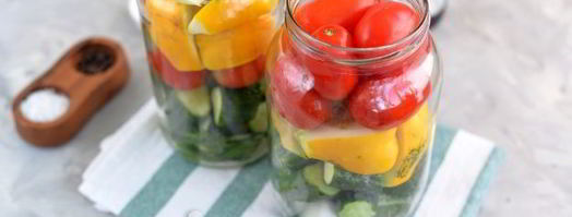 ассорти из помидоров, огурцов и патиссонов на зиму. Шаг 5