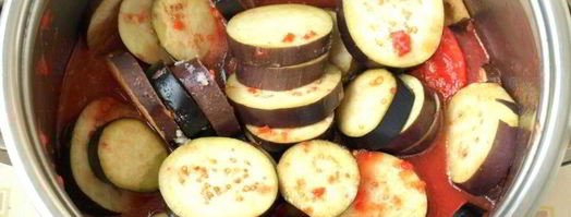 баклажаны и помидоры в томате на зиму. Шаг 3