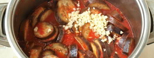 баклажаны и помидоры в томате на зиму. Шаг 5