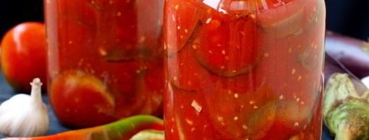 баклажаны с помидорами на зиму. Шаг 9