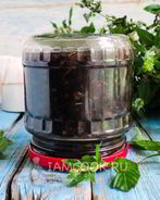 Черная смородина в собственном соку на зиму