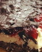 Чизкейк с ягодным джемом без выпекания