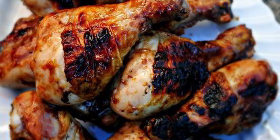 Куриные голени в глазури из джема