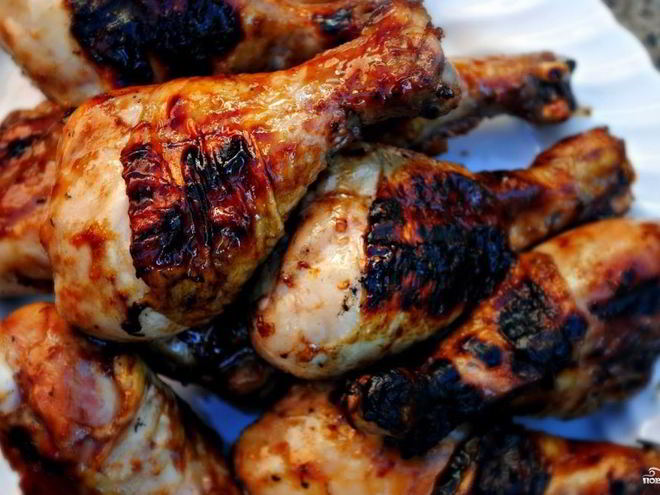 Рецепт куриных голеней в глазури из джема