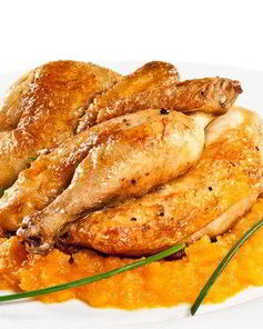 Курица в соусе барбекю с абрикосовым джемом