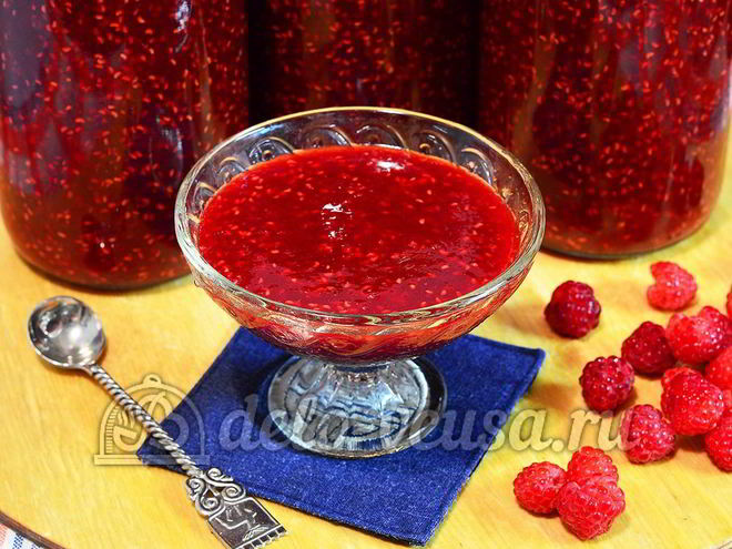 Рецепт малинового джема на зиму
