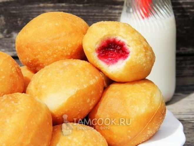 Рецепт пончиков с джемом