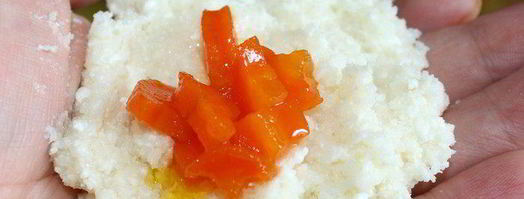 рисовые кнедлики с томатным джемом. Шаг 5