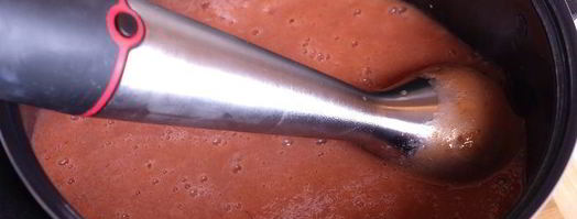 сливовый джем-соус с горьким шоколадом. Шаг 4