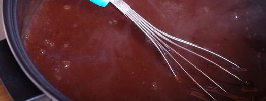 сливовый джем-соус с горьким шоколадом. Шаг 9