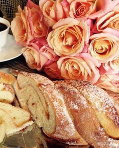 Творожная коса с джемом