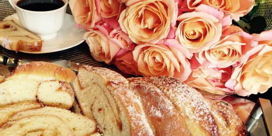 Творожная коса с джемом