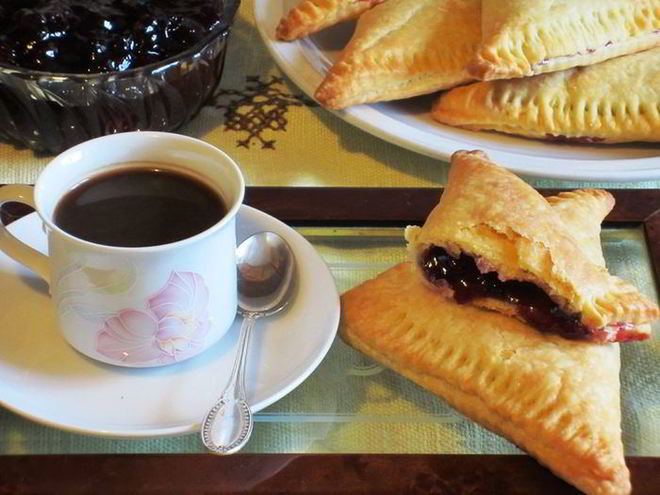 Рецепт творожных треугольников с джемом