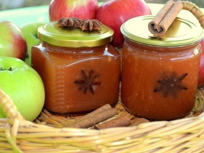 Рецепт яблочного джема янтарного