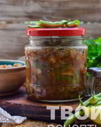 Фасоль с грибами на зиму