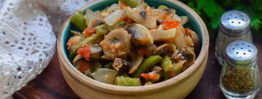 фасоль с грибами на зиму. Шаг 10