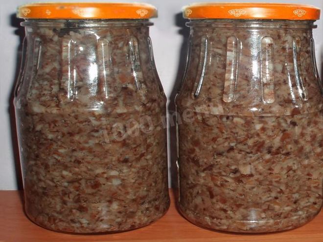 Рецепт икры из груздей на зиму