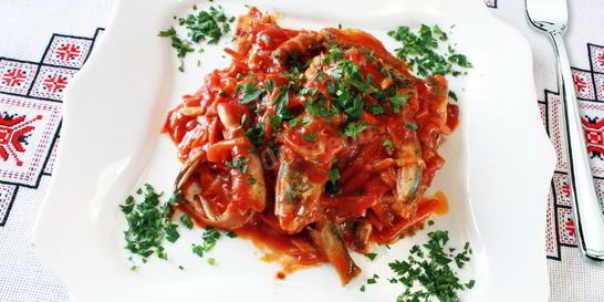 Килька с овощами на зиму