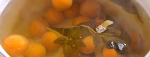 абрикосовый компот с базиликом и лимоном. Шаг 6