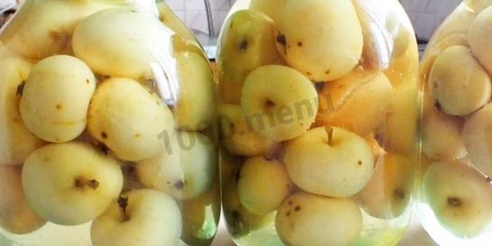 Антоновка на зиму компотом