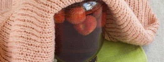 клубничный компот на зиму в литровых банках. Шаг 15