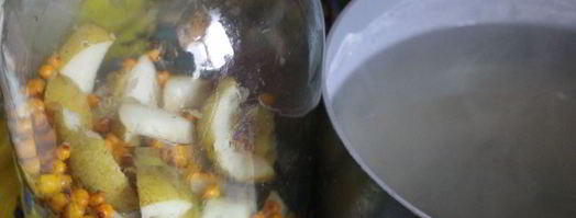 компот из груш и облепихи на зиму. Шаг 4