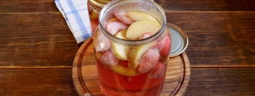 компот из клубники и яблок. Шаг 11