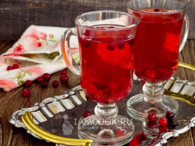 Рецепт компота из клюквы