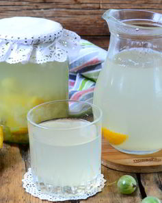 Компот из крыжовника с апельсином на зиму