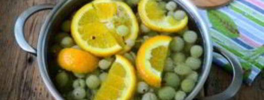 компот из крыжовника с апельсином на зиму. Шаг 5